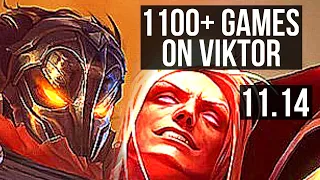 VIKTOR vs VLADIMIR (MID) | 2.2M mastery, 7/1/5, 1100+ games, Godlike | BR Master | v11.14