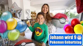 Johanns 9. Geburtstag 🎂 Pokemon Party! Pokeball Torte machen | Kindergeburtstag VLOG | Mamiseelen