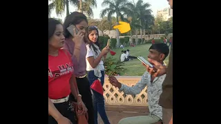 Mayawati park cute girl public place for propose #viral #trending video