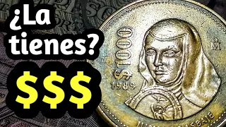 Moneda de 1000 Pesos de Sor Juana Inés de la Cruz, Precio y Caracteristicas