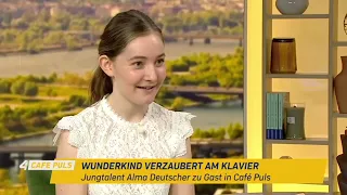 Alma Deutscher Performance and Interview on Plus 4 Mediathek - Café Plus 6/23/23