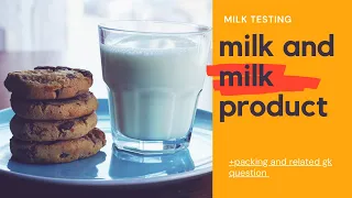 Milk Related Mcq and dairy products part 1