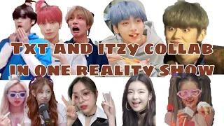 txt and itzy collab in one reality show (fan made)