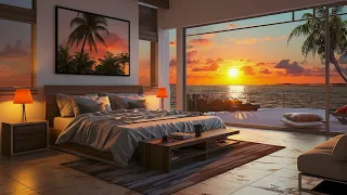 Outdoor Seaside Ambience - Bossa Nova Jazz beach sunset for a relaxing vacation.