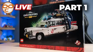 🔴  LEGO 10274 Ghostbusters ECTO-1 LIVE BUILD! Part 1