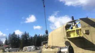 CH-47 Chinook engine and rotor head removal time laps