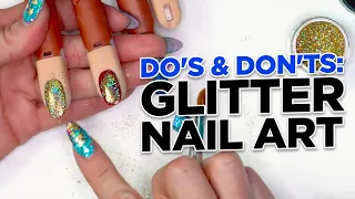 Do's and Don'ts of Glitter Nail Art