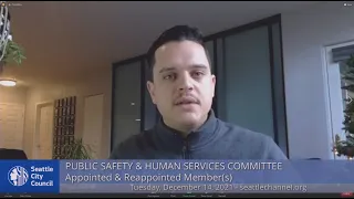 Seattle City Council Public Safety & Human Services Committee 12/14/21