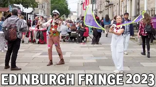 Walking Around At The Edinburgh Fringe Festival 2023 - Food & Drinks Areas