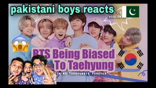 Pakistani 🇵🇰 Boys Reacting to BTS being biased to "KIM TAEHYUNG" (BTSV)