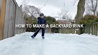 How to Build a Backyard Rink. From Basic Dad