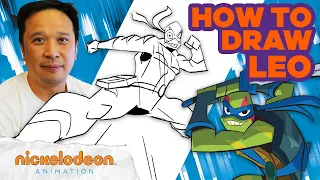 How to Draw Leo from Rise of the TMNT ✍️ 🎨 Draw Along w/ Alan Wan