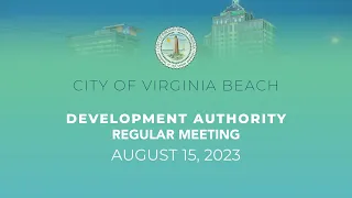 Virginia Beach Development Authority Meeting - 08/15/2023