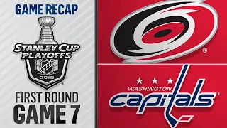 Hurricanes rally, top Capitals in 2OT in Game 7