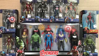 6 Minutes Satisfying With Unboxing Superhero Avengers Set 18 Pieces | ASMR | Spiderman, Hulk, thanos