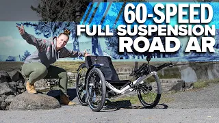 60-SPEED FULL SUSPENSION ROAD AR W/PINION - Super Catrike Road AR Recumbent Trike - Utah Trikes