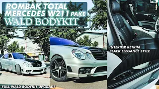 Mercedes Benz W211 WALD BLACK INTERIOR - Makin Mewah & Gahar #bodykit #mercedes #modifikasi