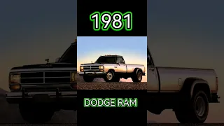 DODGE RAM OF EVOLUTION (1981-2023) #2023 #SHORT #VIRAL #SHORTS #reels #car #dodge #ram #evolution