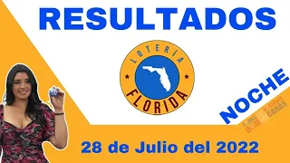 Lotería Florida Noche Resultados de hoy Jueves 28 de Junio del 2022