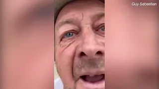 Singer Guy Sebastian films dispute with neighbour Phillip Hanslow over damaged fence at his Maroubra