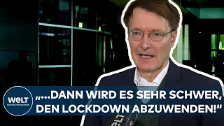 CORONA: "...dann wird es sehr schwer, den Lockdown abzuwenden!" - Karl Lauterbach I WELT Interview