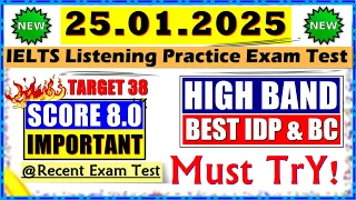 IELTS LISTENING PRACTICE TEST 2024 WITH ANSWERS | 25.01.2024