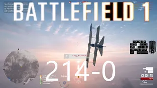 Battlefield 1 - FLAWLESS Attack plane 214 KILLS 0 DEATH Cap Helles