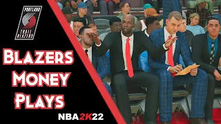 NBA 2K22 Blazers Money Plays Playbook Tutorial For MyTeam & Play Now | Double Screen 3's & P&R