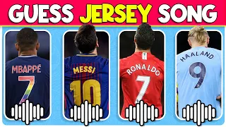 Guess The Football Player by Jersey Shirt Song | Ronaldo, Messi, Neymar Song, Haaland