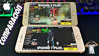 IPhone 7 Plus VS IPhone 8 Plus FREE FIRE⚡ IPhone (Nueva actualización)