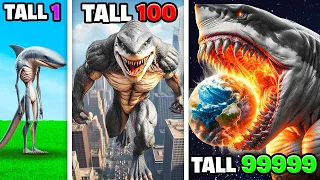 Shortest To TALLEST MEGALODON In GTA 5!