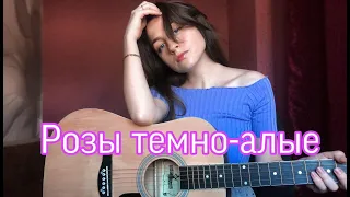 Розы темно-алые ( кавер на гитаре)