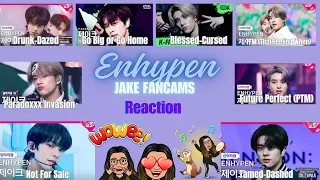 Enhypen: Jake Fancams | Drunk-Dazed, Blessed-Cursed, Go Big or Go Home, and more | Reaction