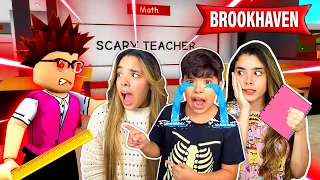 ESCAPE da PROFESSORA DO MAL no PRIMEIRO DIA de AULA do BROOKHAVEN! - (ROBLOX BROOKHAVEN RP)