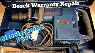 Repairing a Brand new Bosch GSH 11 E hammer with a manufacturing fault.