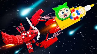 Lego Adventure: How to Catch Lego GIANT LOBSTERS in Space | Lego Cooking & ASMR