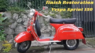 Restoration Vespa Sprint 150