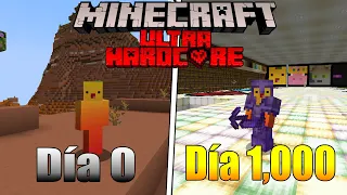 Sobreviví 1,000 Días En Minecraft Ultra Hardcore... (Tour)