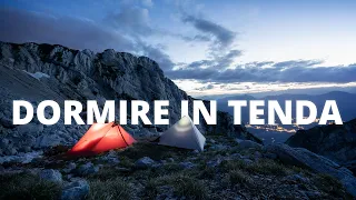 si può dormire ovunque in tenda in montagna?