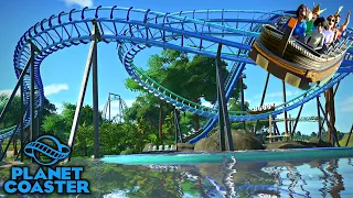 PLANET COASTER 🎢 CASCADE 💦 Coaster Aquatique 🌴🥥 JUNGLE COASTER #2