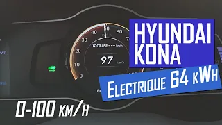 Hyundai Kona Electrique 64kWh - 204 hp - Acceleration 0-100 km/h