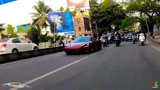 What happened when supercar entered a petrol station.