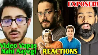 CarryMinati Reacts To DELETED VIDEO - YouTubers Respond! | Amir Siddiqui Exposed Audio Recording |