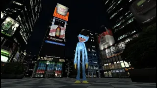 Huggy Wuggy a long chase through New York City! in Garry's Mod