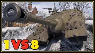 T95 - 1 VS 8 - 10 Kills - World of Tanks Gameplay