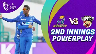 2nd Innings Powerplay | MI Emirates vs Desert Vipers | Match 21 | DP World ILT20