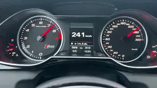 Audi RS4 B8 Top Speed Vmax