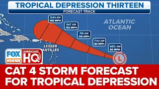 NHC: First Time Category 4 Hurricane Forecast For Tropical Depression