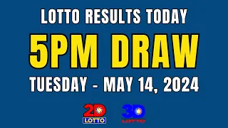 PCSO Lotto Result Today Live 5PM Draw May 14, 2024 (Tuesday) Ez2 2D | Swertres 3D | Lotto