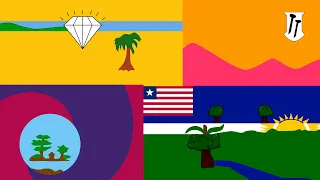 The Liberian County Flags Animated